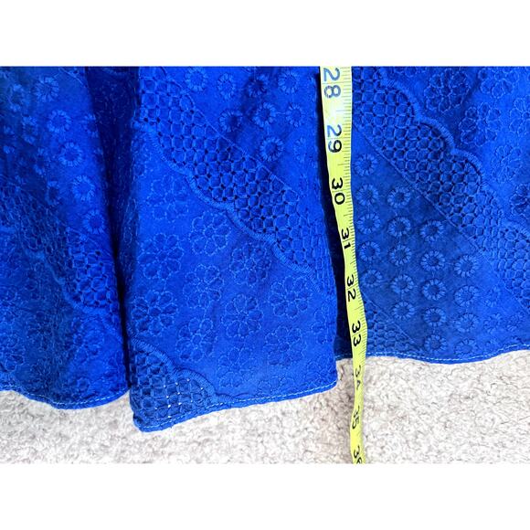 Blue Lace Calvin Klein A-Line Dress 12 - Picture 5 of 6